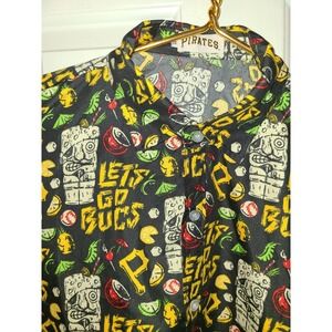 Pittsburgh Pirates Hawaiian Button Up Shirt SGA Men's XL Baseball MLB Tiki Bucs!